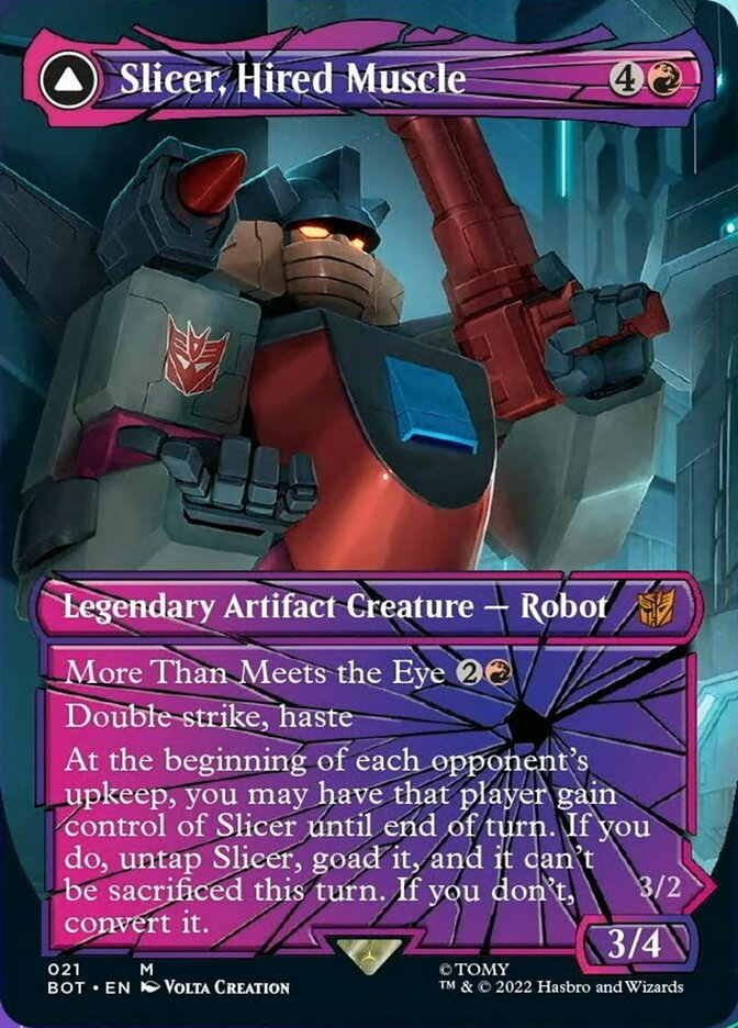 Slicer, Hired Muscle (Shattered Glass) (21) [Universes Beyond: Transformers]