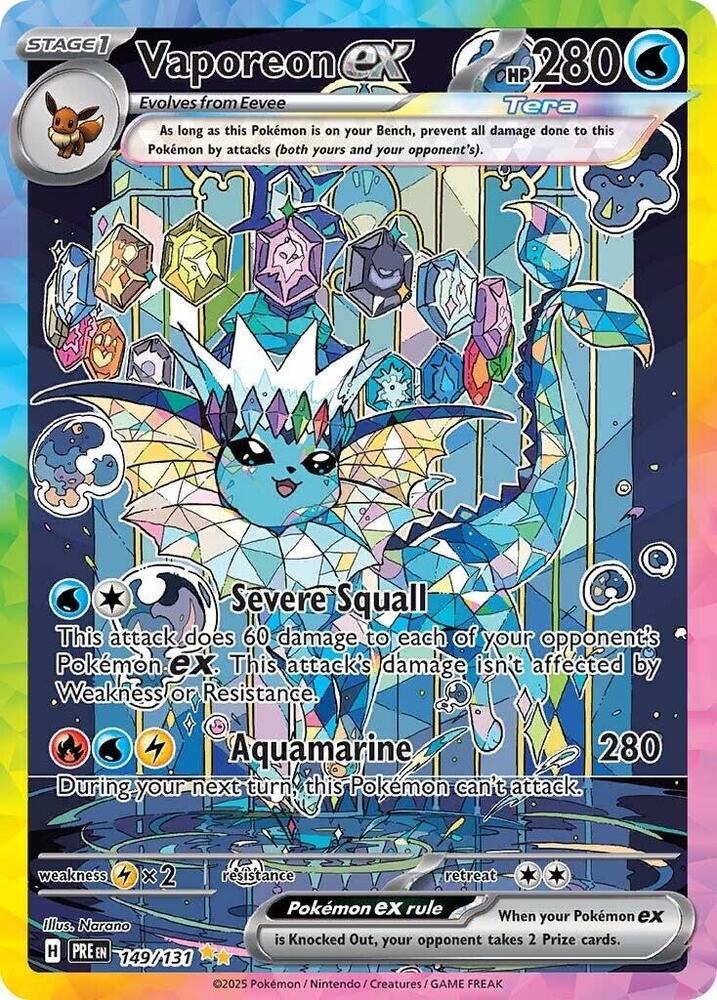 Vaporeon ex (149/131) [SV: Prismatic Evolutions]