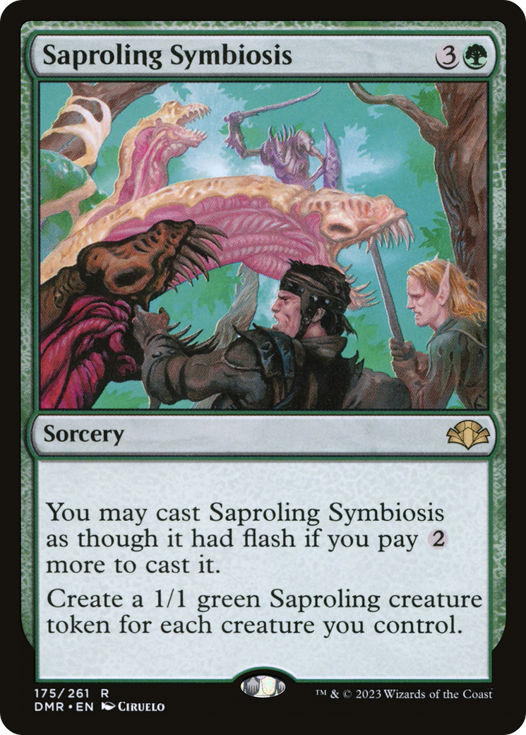 Saproling Symbiosis (175) [Dominaria Remastered]