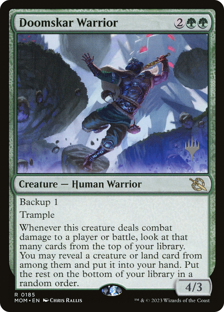 Doomskar Warrior (185) [Promo Pack: March of the Machine]