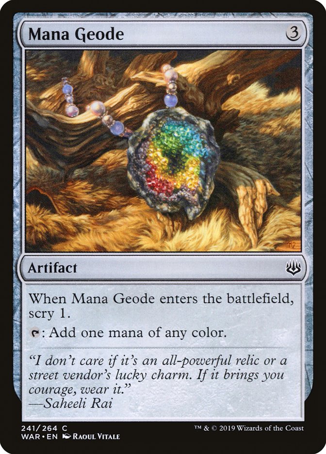 Mana Geode (241) [War of the Spark]