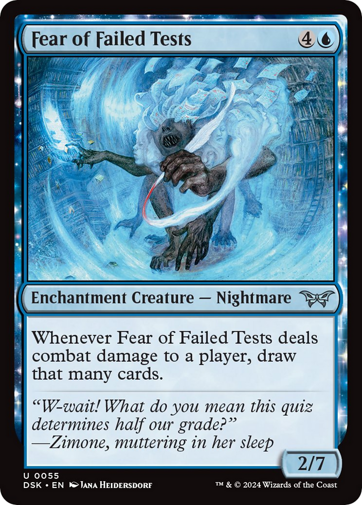 Fear of Failed Tests (55) [Duskmourn: House of Horror]