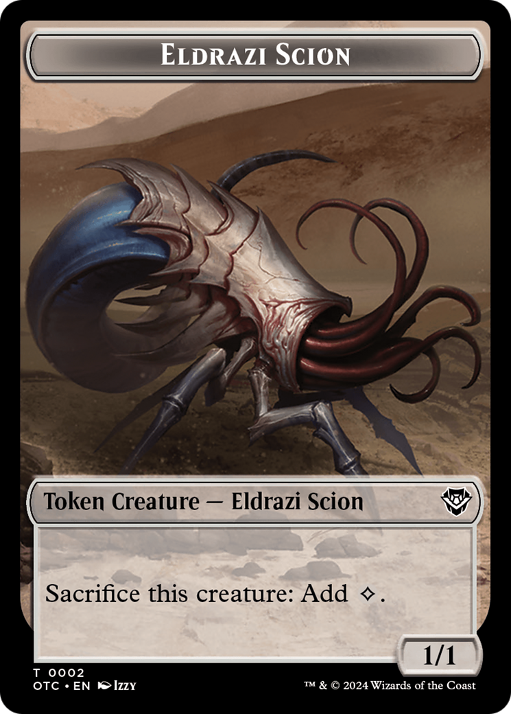 Eldrazi Scion // Treasure Double-Sided Token (2 // 18) [Commander: Outlaws of Thunder Junction]
