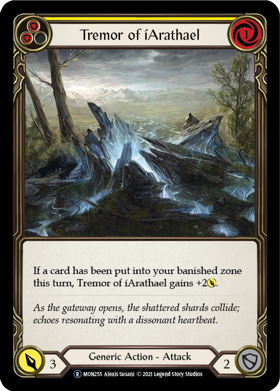 Tremor of iArathael (Yellow) (MON255) [Monarch]