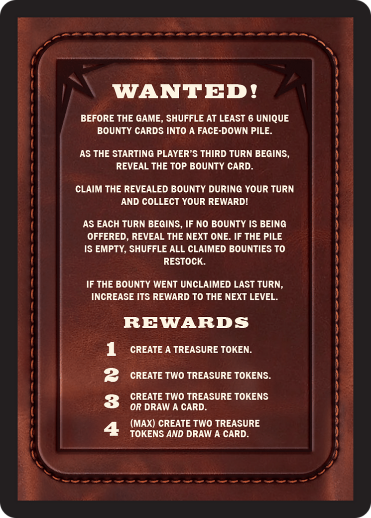 Bounty: Lord Fajjal // Bounty Rules Double-Sided Token (33) [Commander: Outlaws of Thunder Junction]