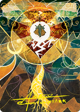 Lightning Bolt Art Card (Gold-Stamped Signature) (76) [Art Series: Strixhaven]
