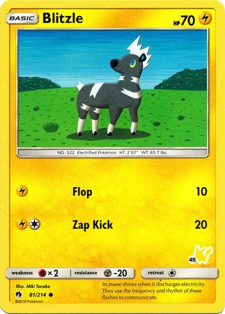 Blitzle - 81/214 (#45 Pikachu Stamped) (081/214) [Battle Academy]