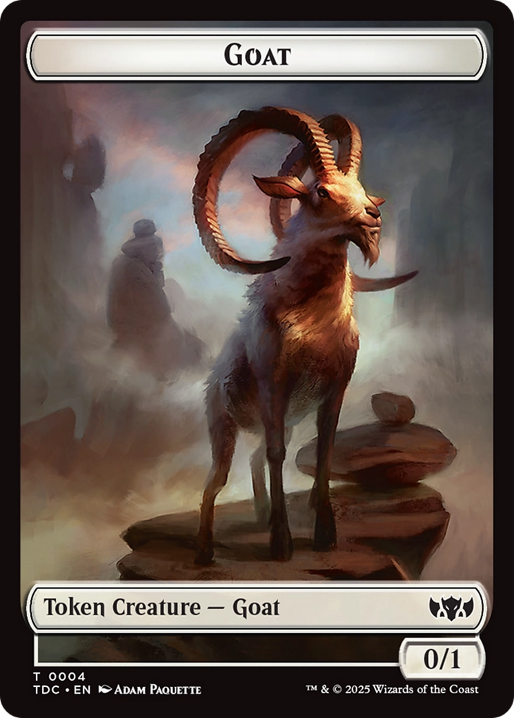 Goat // Timeless Witness Double-Sided Token (4 // 11) [Commander: Tarkir: Dragonstorm]