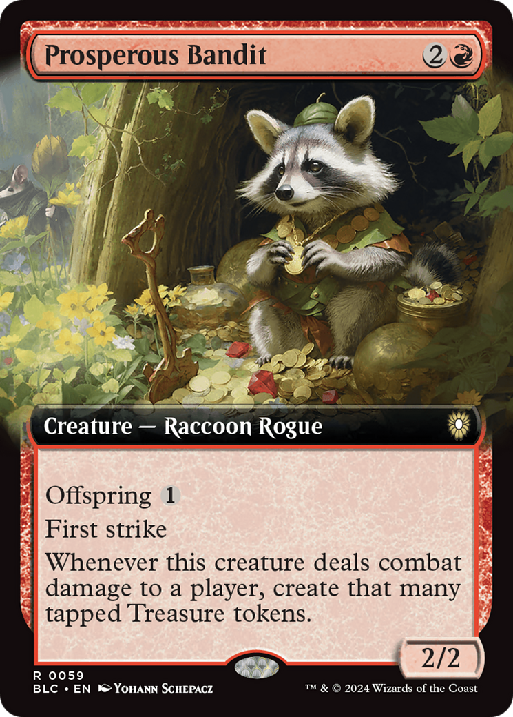 Prosperous Bandit (Extended Art) (59) [Commander: Bloomburrow]