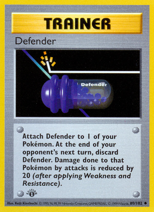 Defender (080/102) [Base Set (Shadowless)]