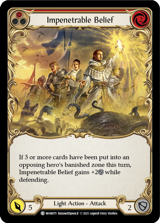 Impenetrable Belief (Red) (MON075) [Monarch]