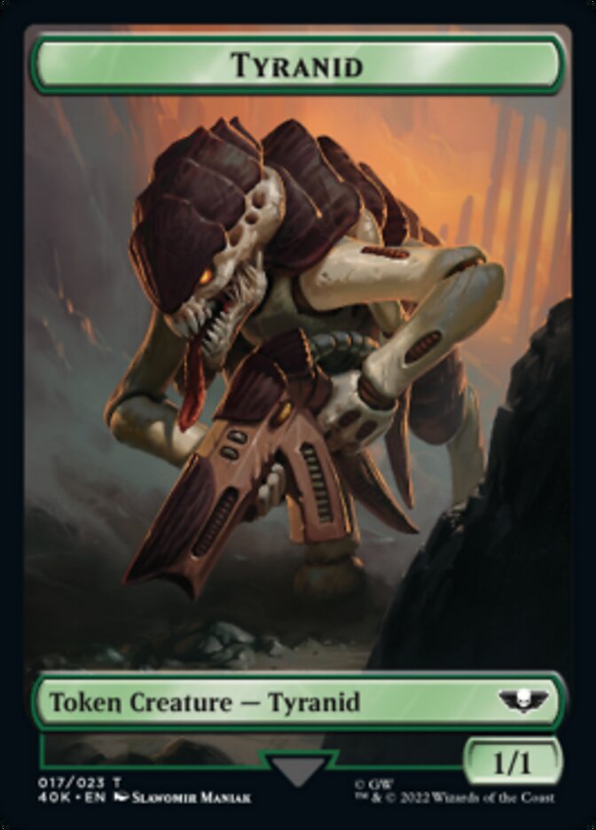 Tyranid (017) // Tyranid Gargoyle Double-Sided Token (Surge Foil) (17 // 9) [Universes Beyond: Warhammer 40,000]