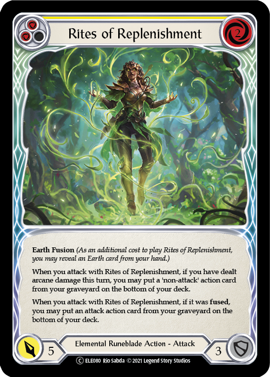 Rites of Replenishment (Yellow) (ELE080) [Tales of Aria]