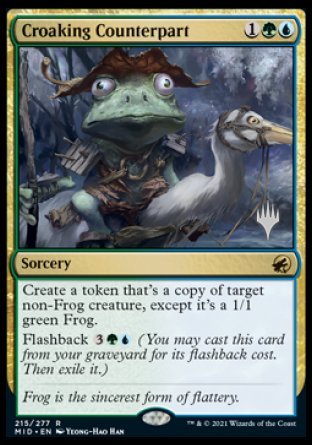Croaking Counterpart (215) [Promo Pack: Innistrad: Midnight Hunt]
