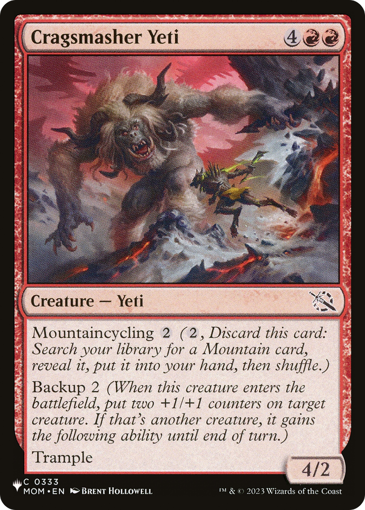 Cragsmasher Yeti (0333) [The List Reprints]