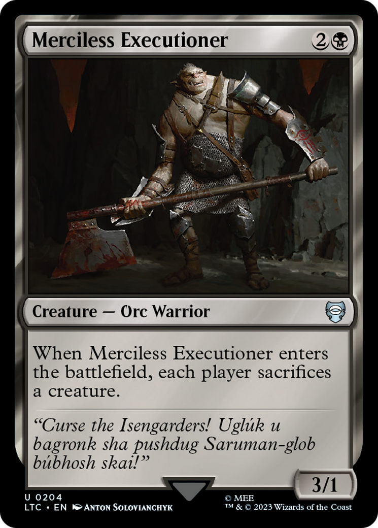 Merciless Executioner (204) [Commander: The Lord of the Rings: Tales of Middle-earth]