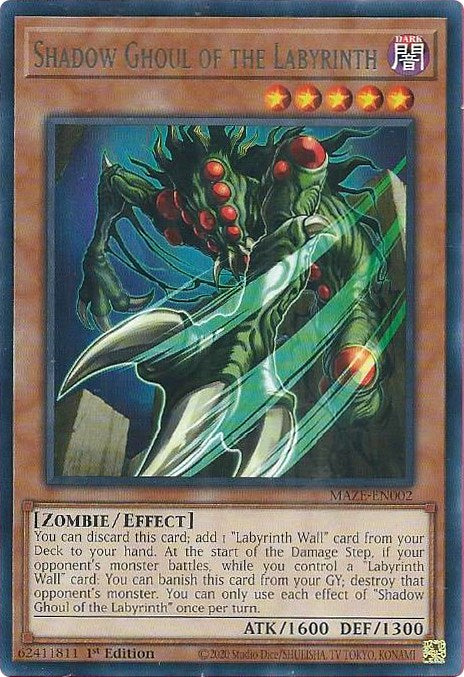 Shadow Ghoul of the Labyrinth (MAZE-EN002) [Maze of Memories]