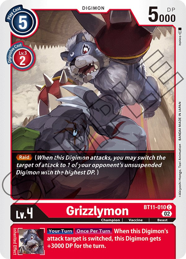 Grizzlymon (BT11-010 C) [Dimensional Phase]