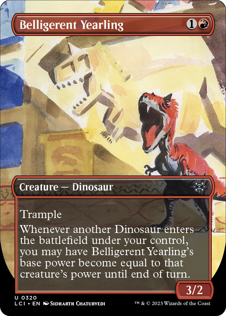 Belligerent Yearling (Borderless) (320) [The Lost Caverns of Ixalan]