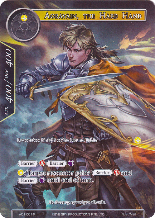 Agravain, the Hard Hand (Full Art) (AO1-001) [Alice Origin]