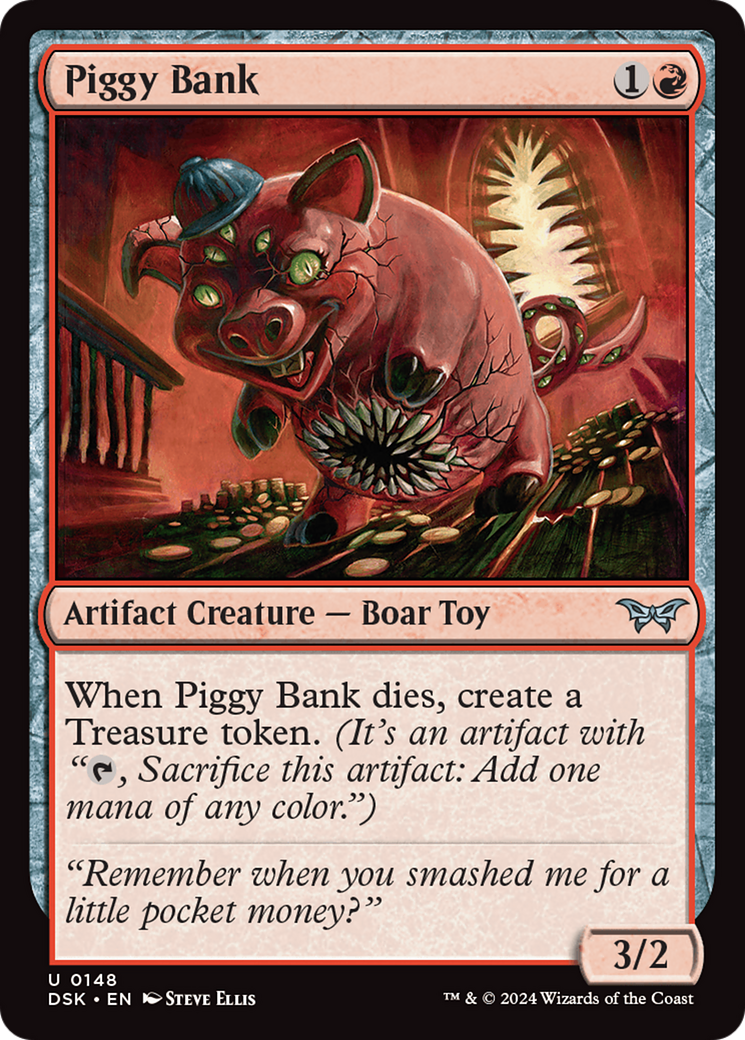 Piggy Bank (148) [Duskmourn: House of Horror]