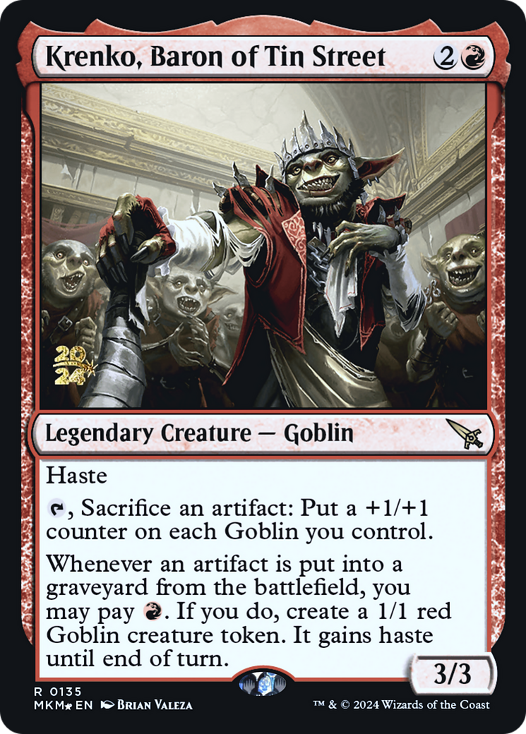 Krenko, Baron of Tin Street (135) [Prerelease Cards]