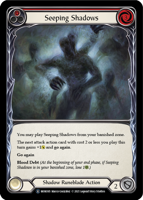 Seeping Shadows (Red) (MON165) [Monarch]