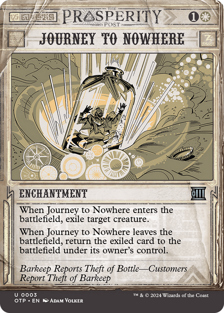 Journey to Nowhere (3) [Outlaws of Thunder Junction: Breaking News]