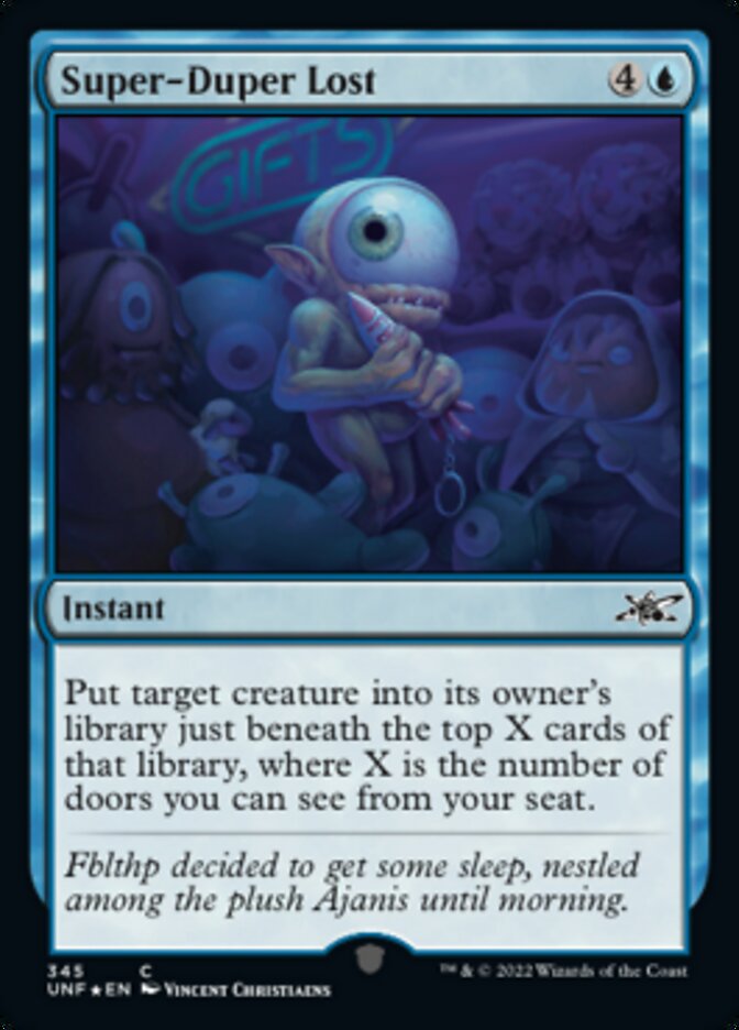 Super-Duper Lost (Galaxy Foil) (345) [Unfinity]
