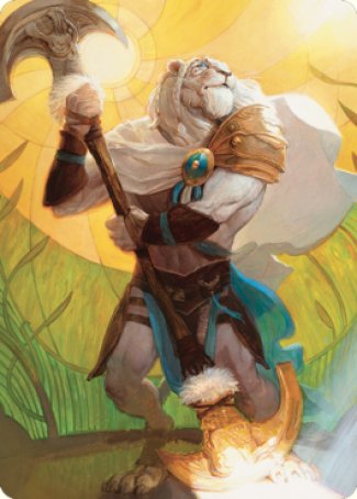Ajani, Sleeper Agent Art Card (42) [Art Series: Dominaria United]