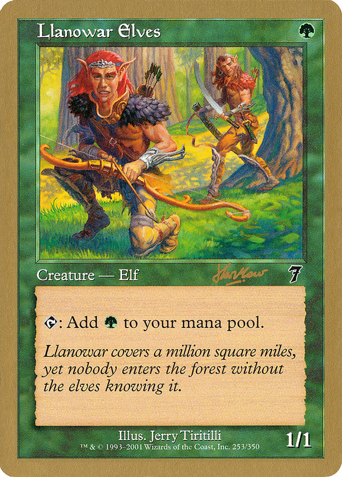 Llanowar Elves - 2002 Sim Han How (7ED) [World Championship Decks]