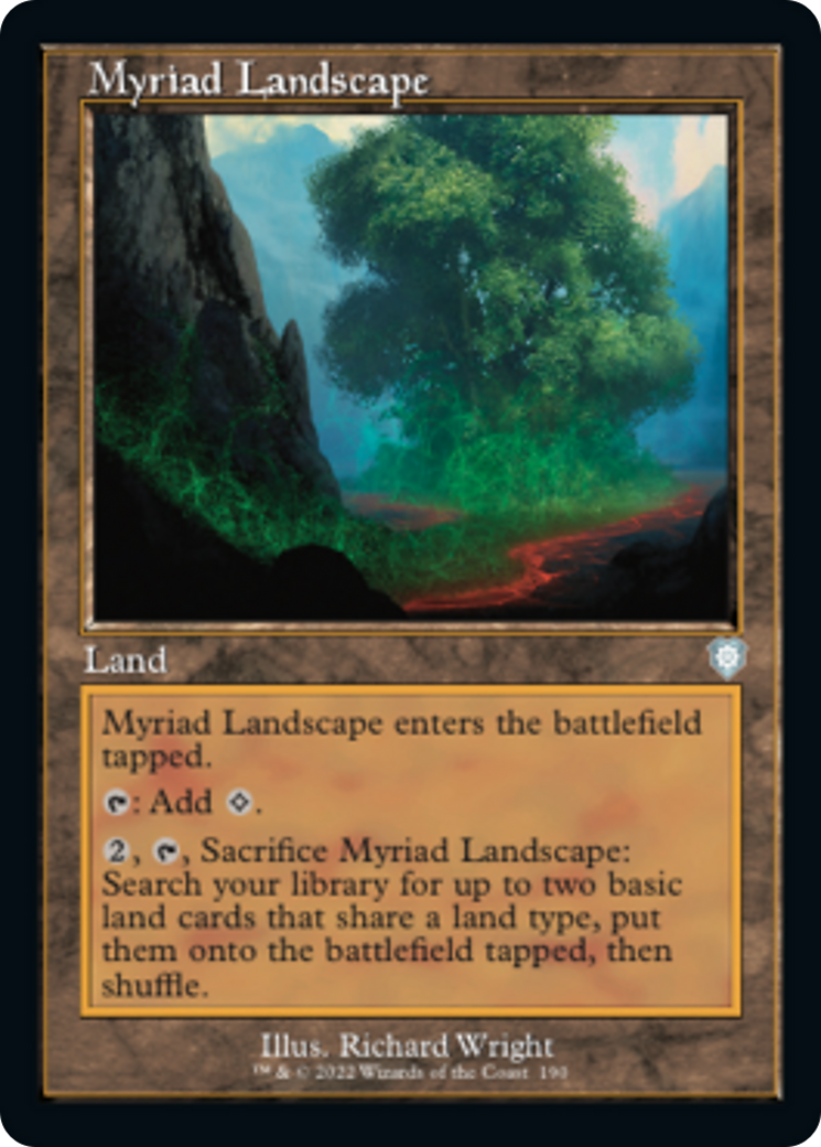 Myriad Landscape (Retro Frame) (190) [Commander: The Brothers' War]