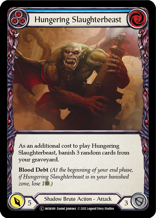 Hungering Slaughterbeast (Blue) (MON149) [Monarch]