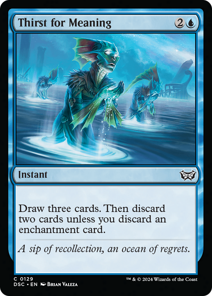 Thirst for Meaning (129) [Commander: Duskmourn: House of Horror]