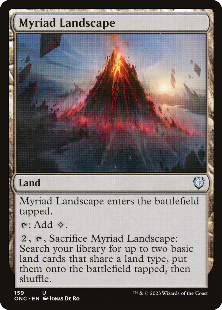 Myriad Landscape (159) [Commander: Phyrexia: All Will Be One]