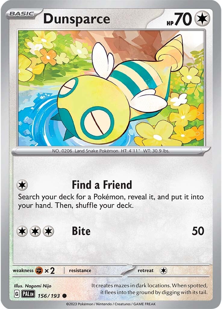 Dunsparce (156/193) [SV02: Paldea Evolved]