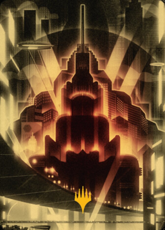 Plains Art Card (Gold-Stamped) (79) [Art Series: Streets of New Capenna]