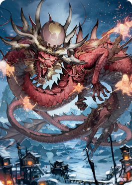 mtg neon dynasty art cards Isshin, Two Heavens as One 1 Card (Gold-Stamped Signature) [Kamiga You may choose new targets for the copy Junji, the Midnight Sky 1