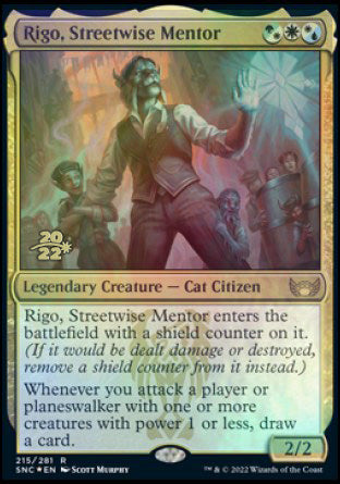 Rigo, Streetwise Mentor (215) [Prerelease Cards]