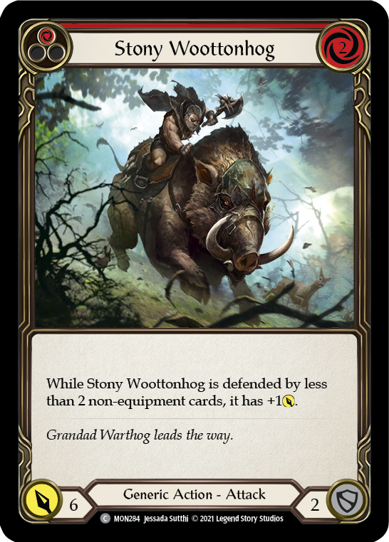 Stony Woottonhog (Red) (MON284) [Monarch]