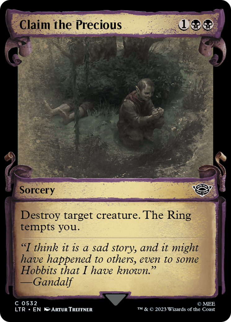 Claim the Precious (Showcase Scrolls) (532) [Universes Beyond: The Lord of the Rings: Tales of Middle-earth]