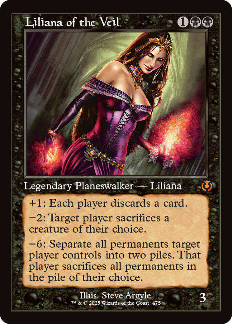 Liliana of the Veil (Retro Frame) (475) [Innistrad Remastered]