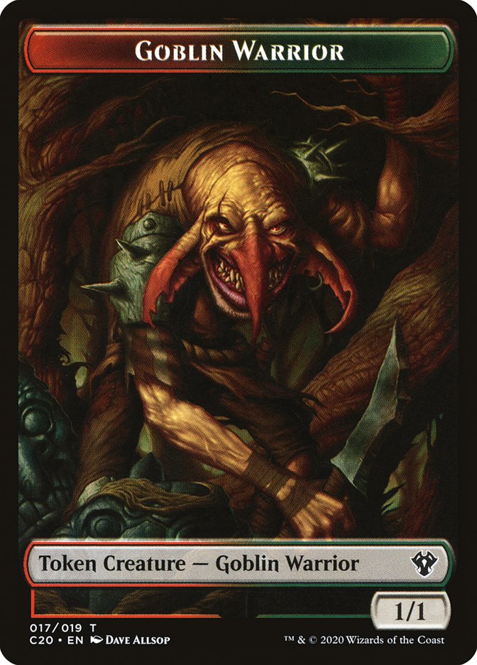 Drake // Goblin Warrior Double-Sided Token (8 // 17) [Commander 2020]