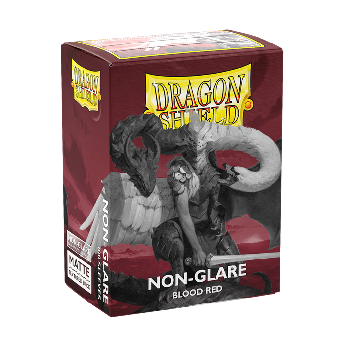 Dragon Shield Non-Glare Matte Blood Red Sleeves (100-Pack)