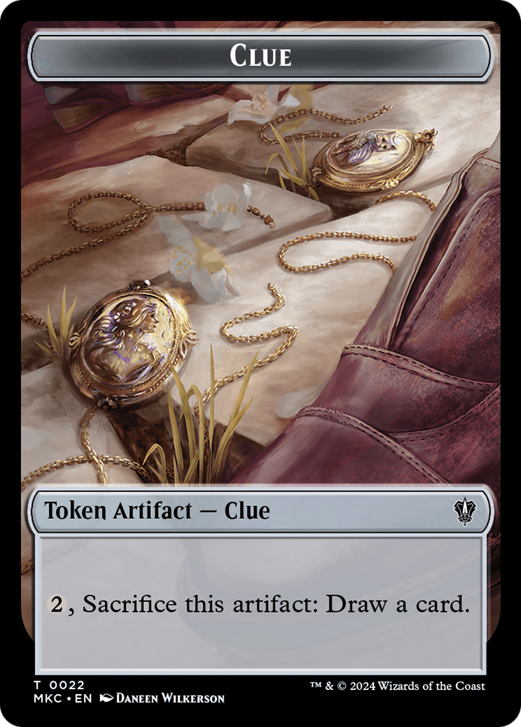 Clue // Food Double-Sided Token (22 // 24) [Commander: Murders at Karlov Manor]