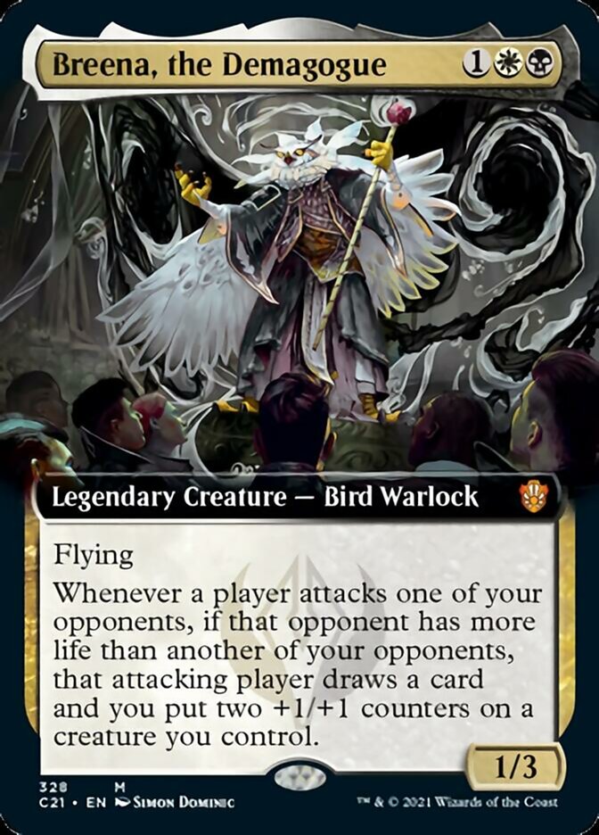 Breena, the Demagogue (Extended Art) (328) [Commander 2021]