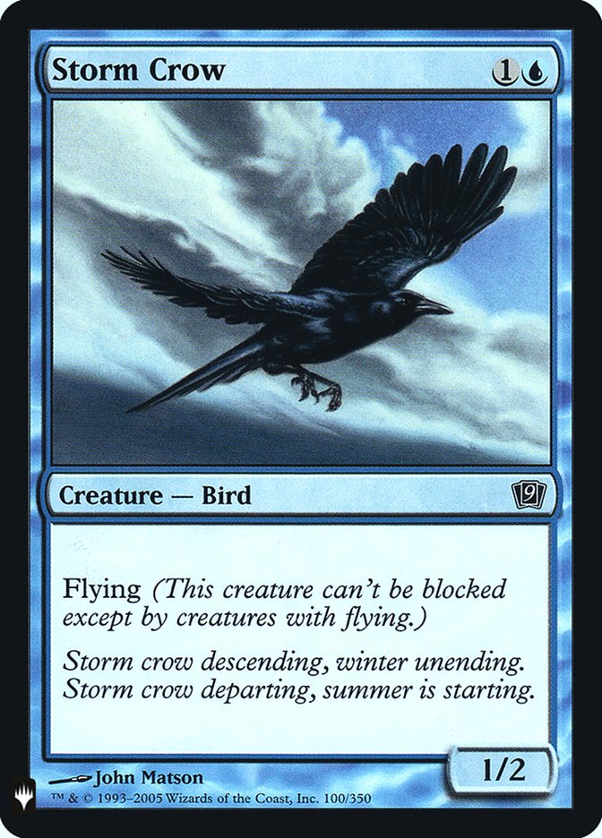 Storm Crow (9ED) (100) [The List Reprints]