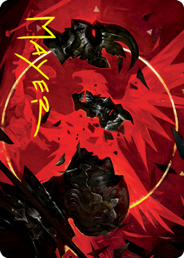 Abrade Art Card (Gold-Stamped Signature) (38) [Art Series: Innistrad: Crimson Vow]
