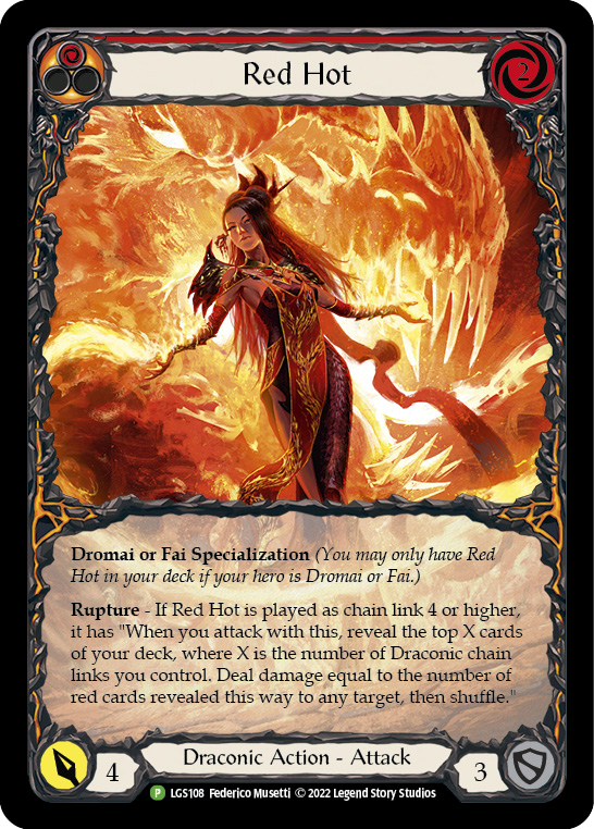 Red Hot - LGS108 (LGS108) [Flesh and Blood: Promo Cards]