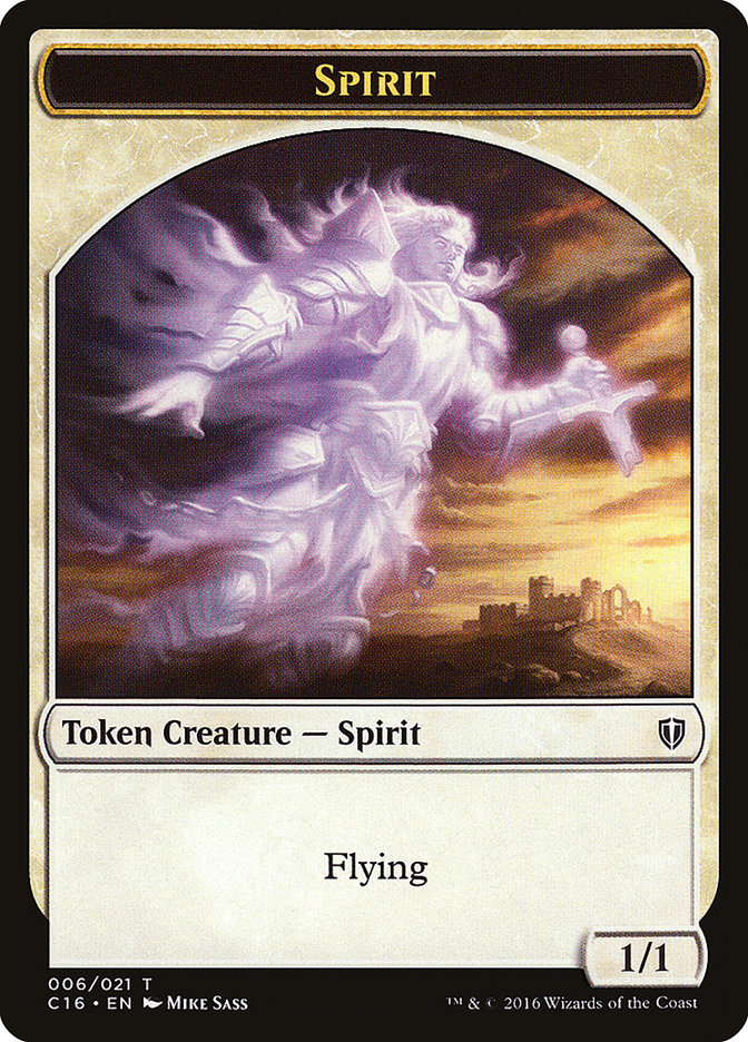 Spirit (006) // Bird (002) Double-Sided Token (6 // 2) [Commander 2016]